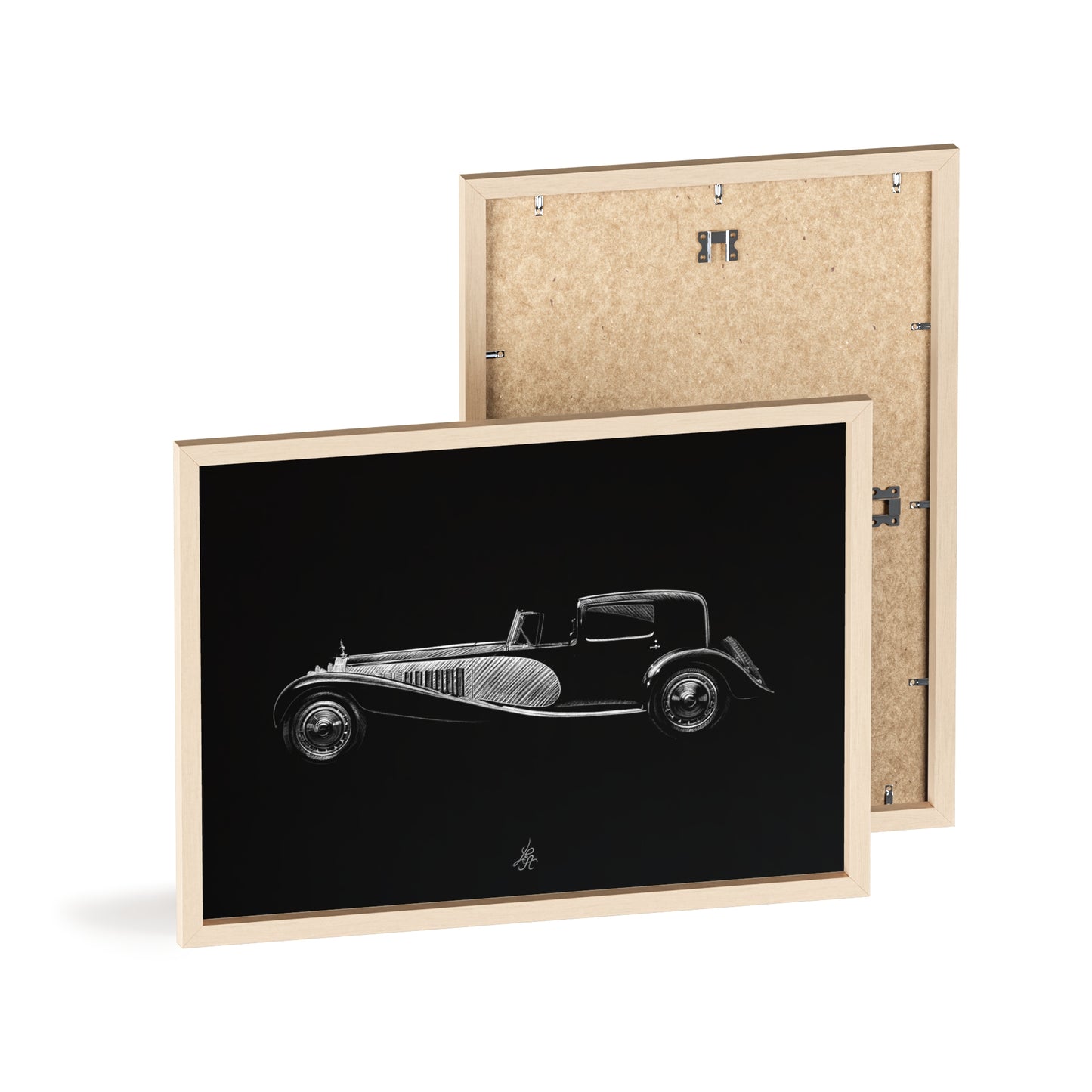 Dessin Encadré Bugatti Royale, décoration classique
