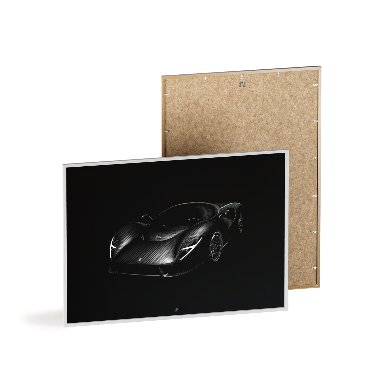 Dessin Encadré Detomaso P72, décoration supercar