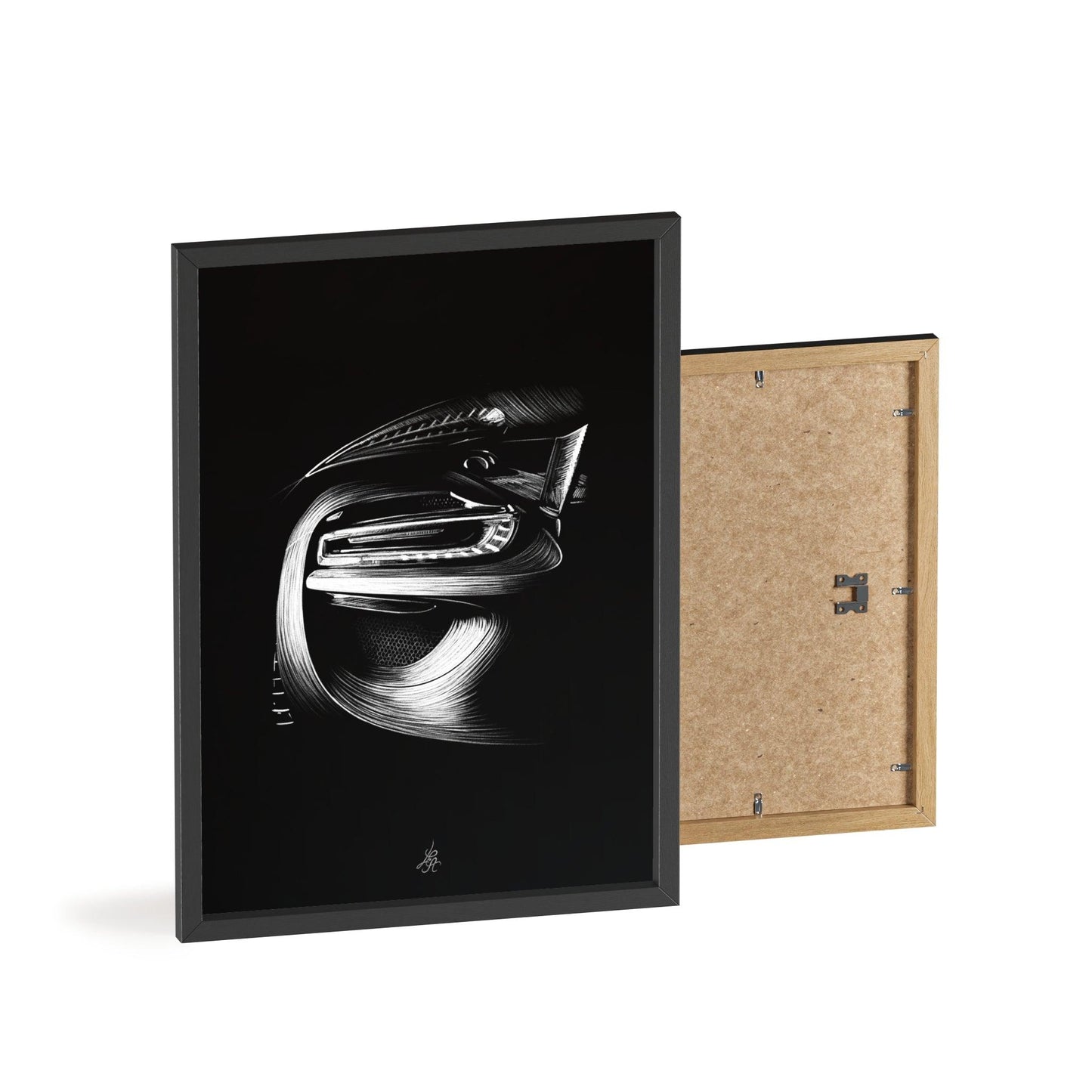 Dessin Encadré Porsche, 918, Weissach, décoration hypercar-LE CADEAU AUTOMOBILE