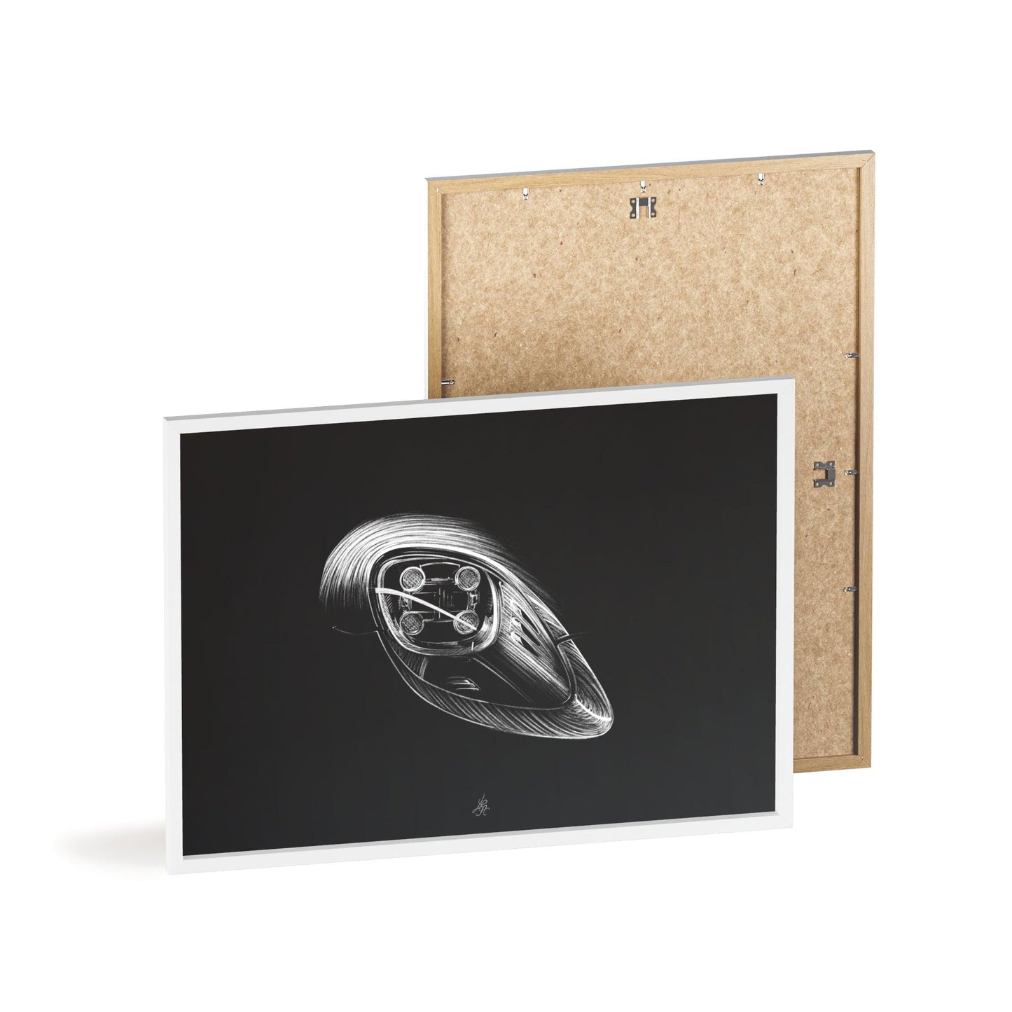 Dessin Encadré Porsche 918, Spyder, décoration hypercar-LE CADEAU AUTOMOBILE