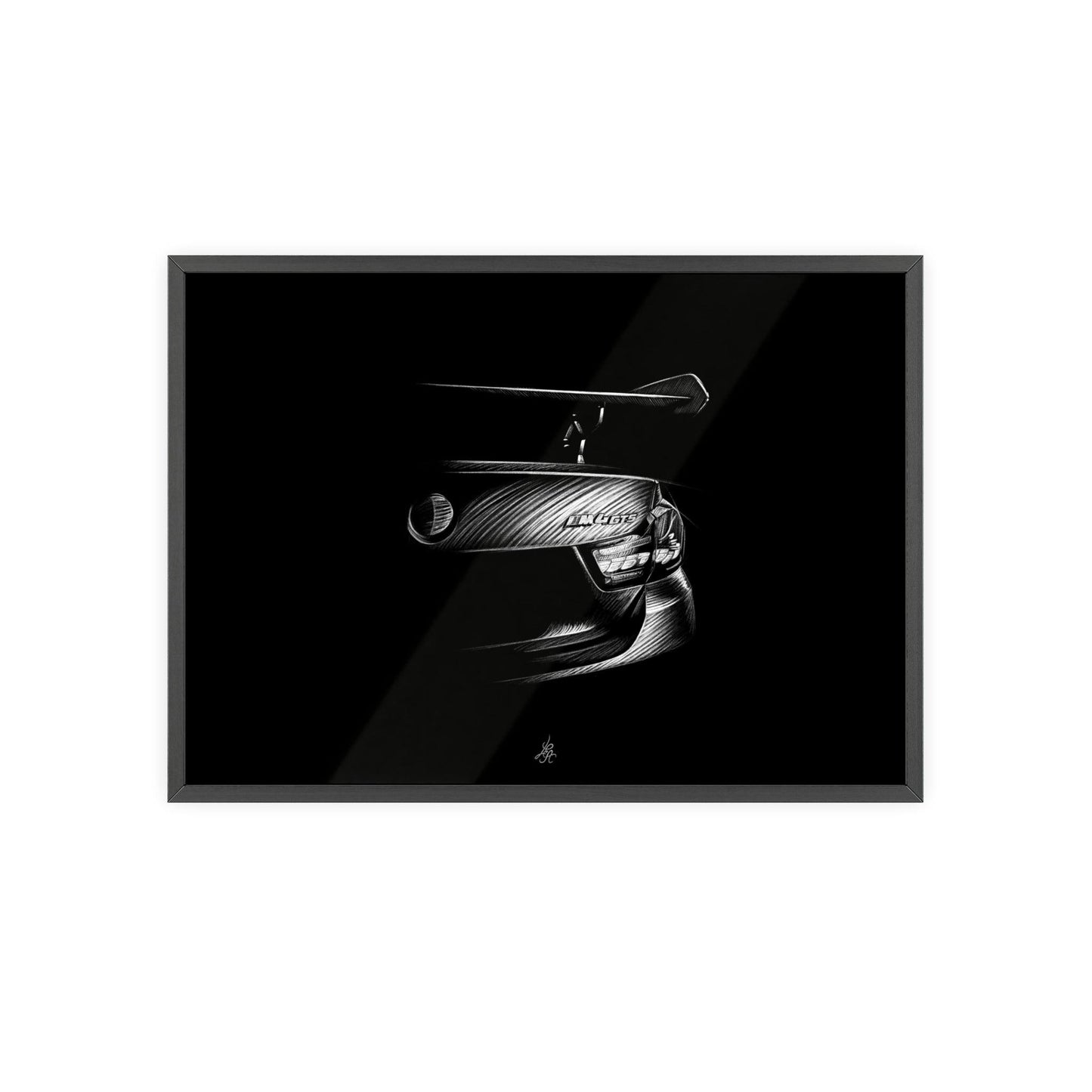 Dessin Encadré BMW, M4 GTS, décoration automobile-LE CADEAU AUTOMOBILE
