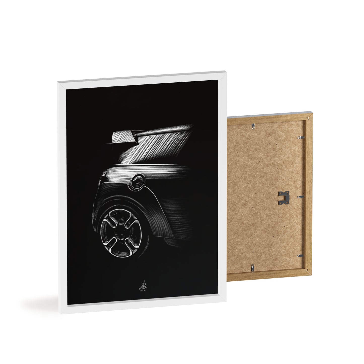 Dessin Encadré Mini GP, décoration rallye