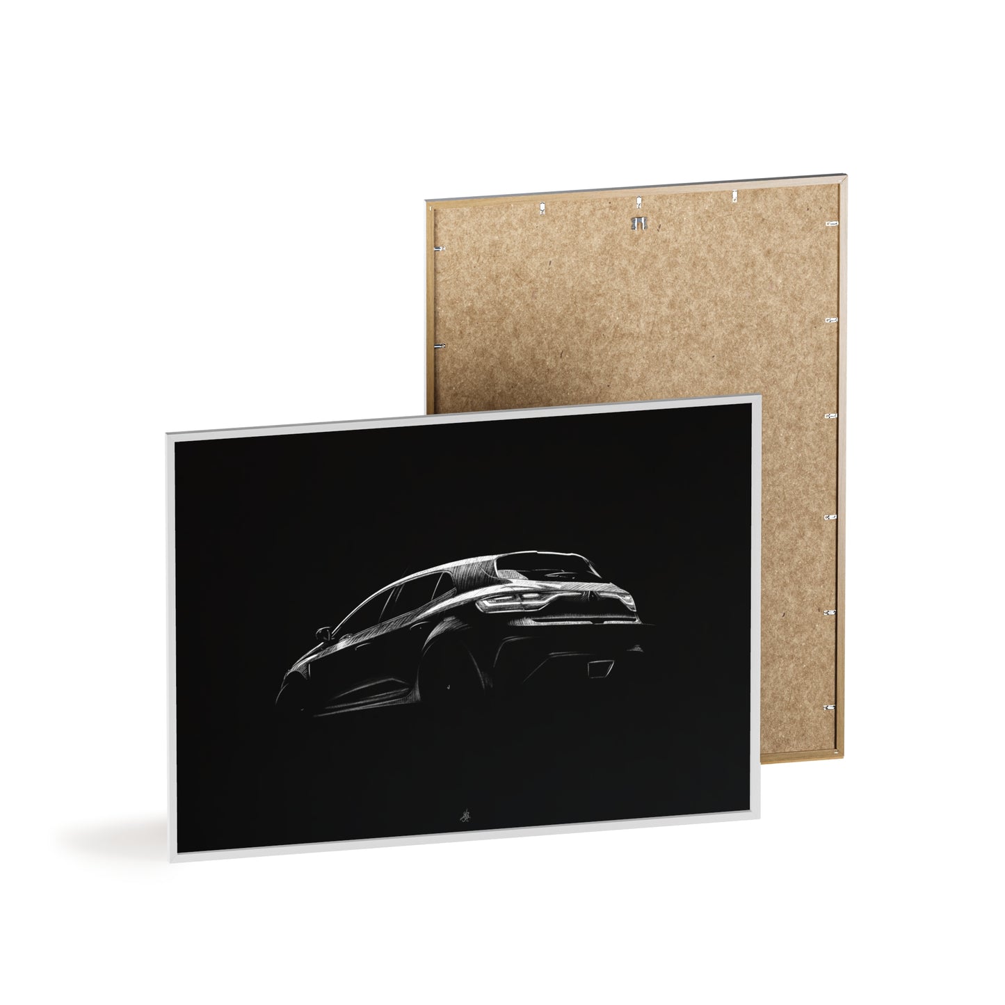 Dessin Encadré Renault Megane 4 RS, décoration gti