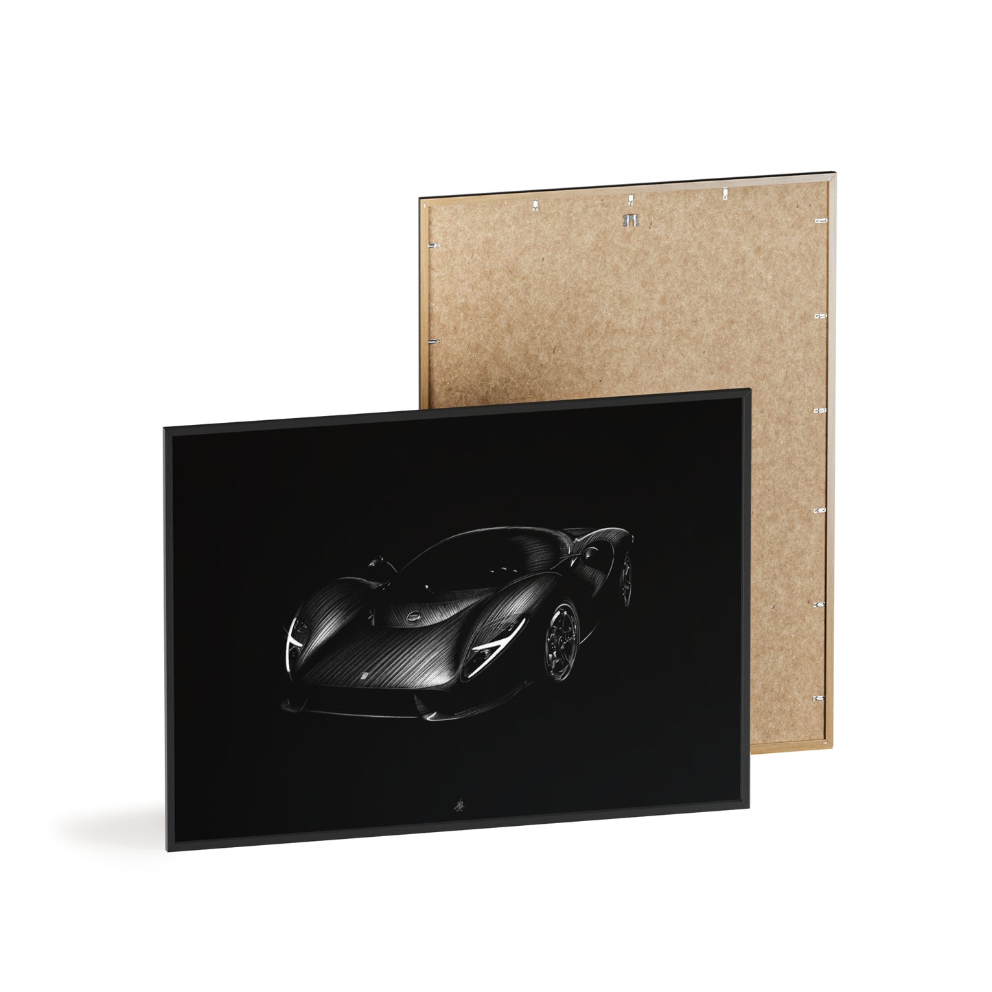 Dessin Encadré Detomaso P72, décoration supercar