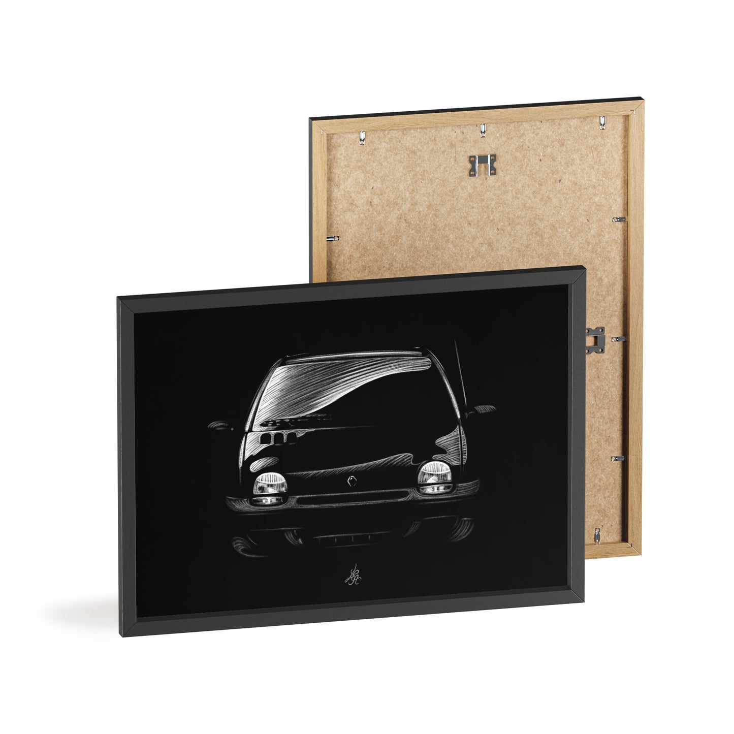 Dessin Encadré Renault Twingo, décoration 2000s
