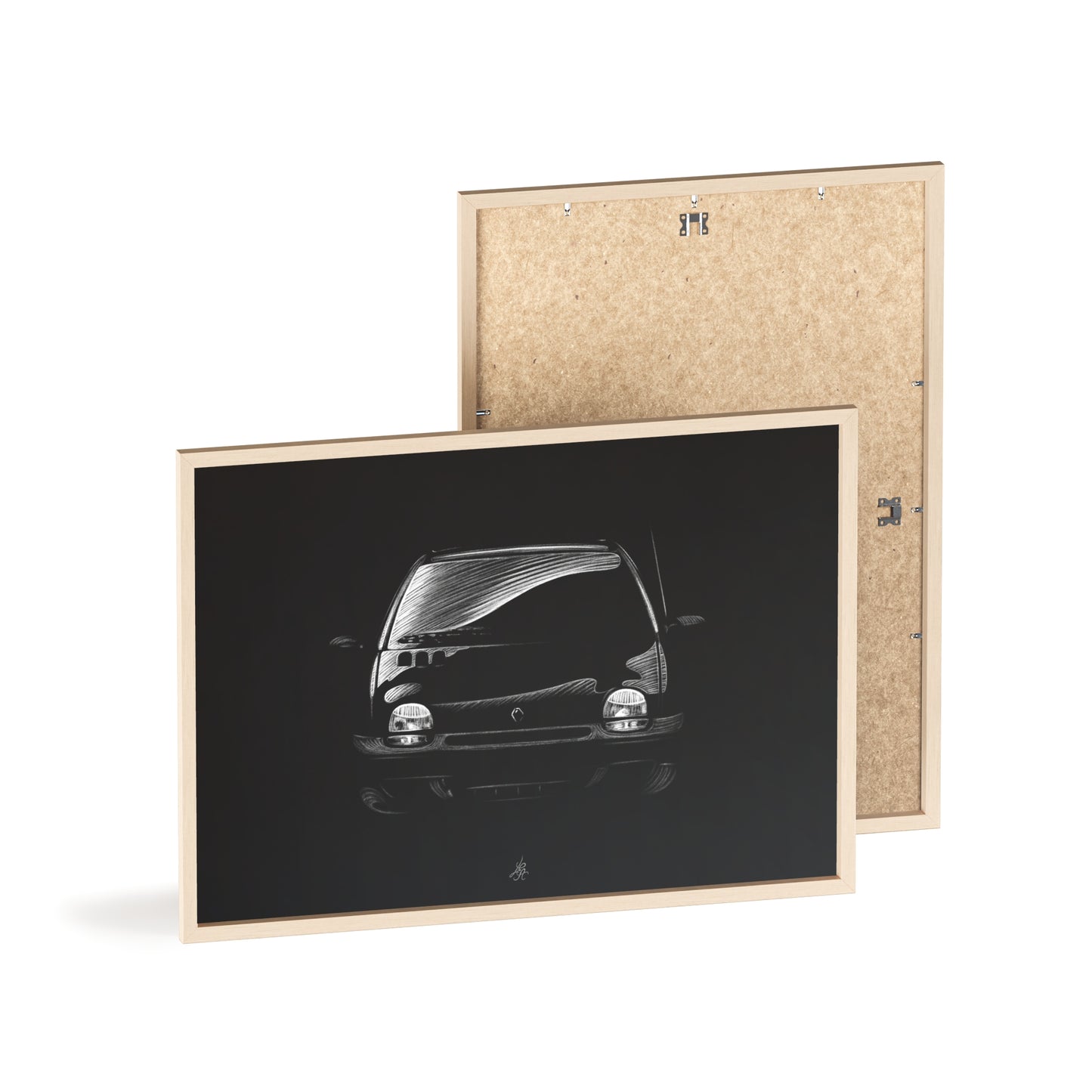 Dessin Encadré Renault Twingo, décoration 2000s