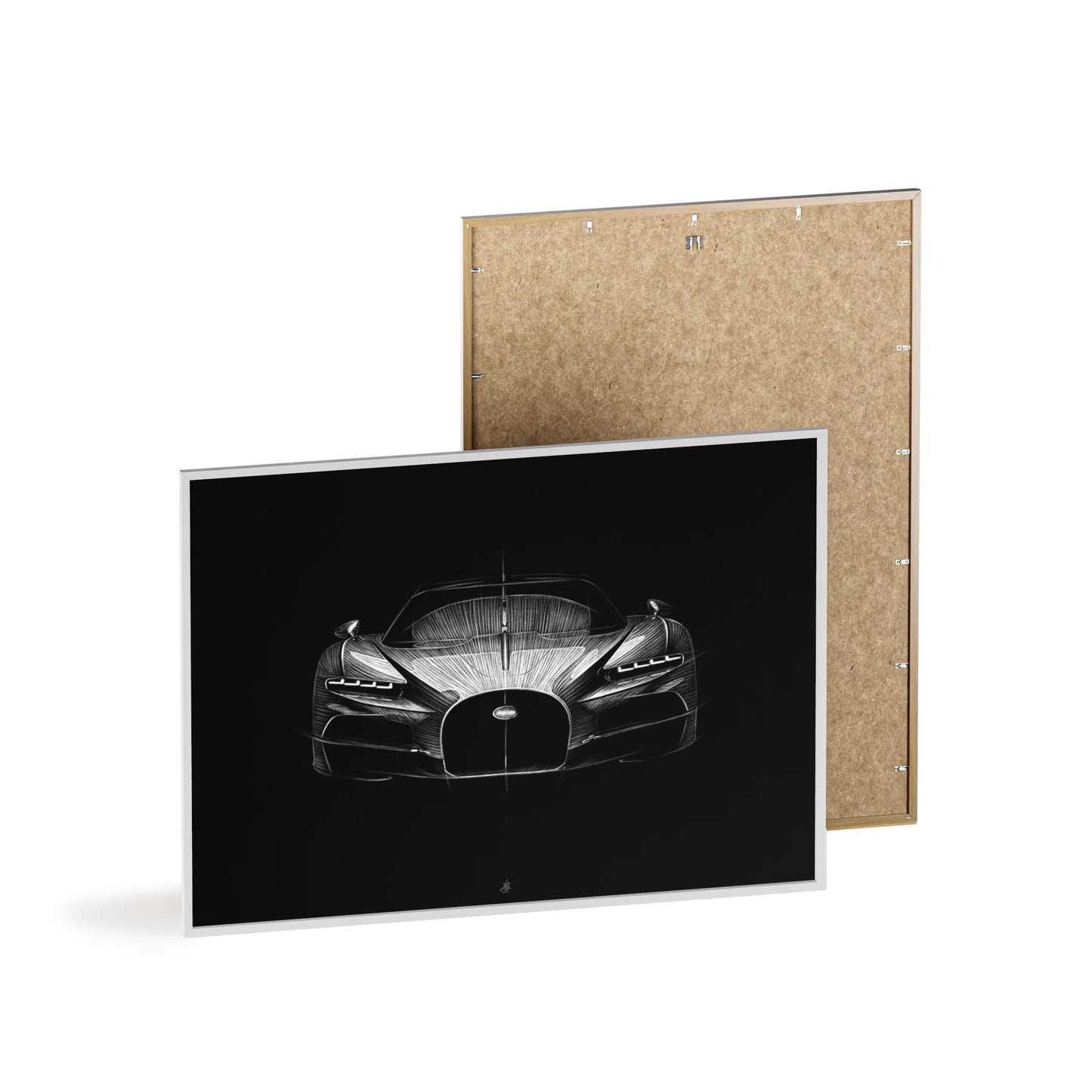 Dessin Encadré Bugatti Tourbillon, décoration hypercar