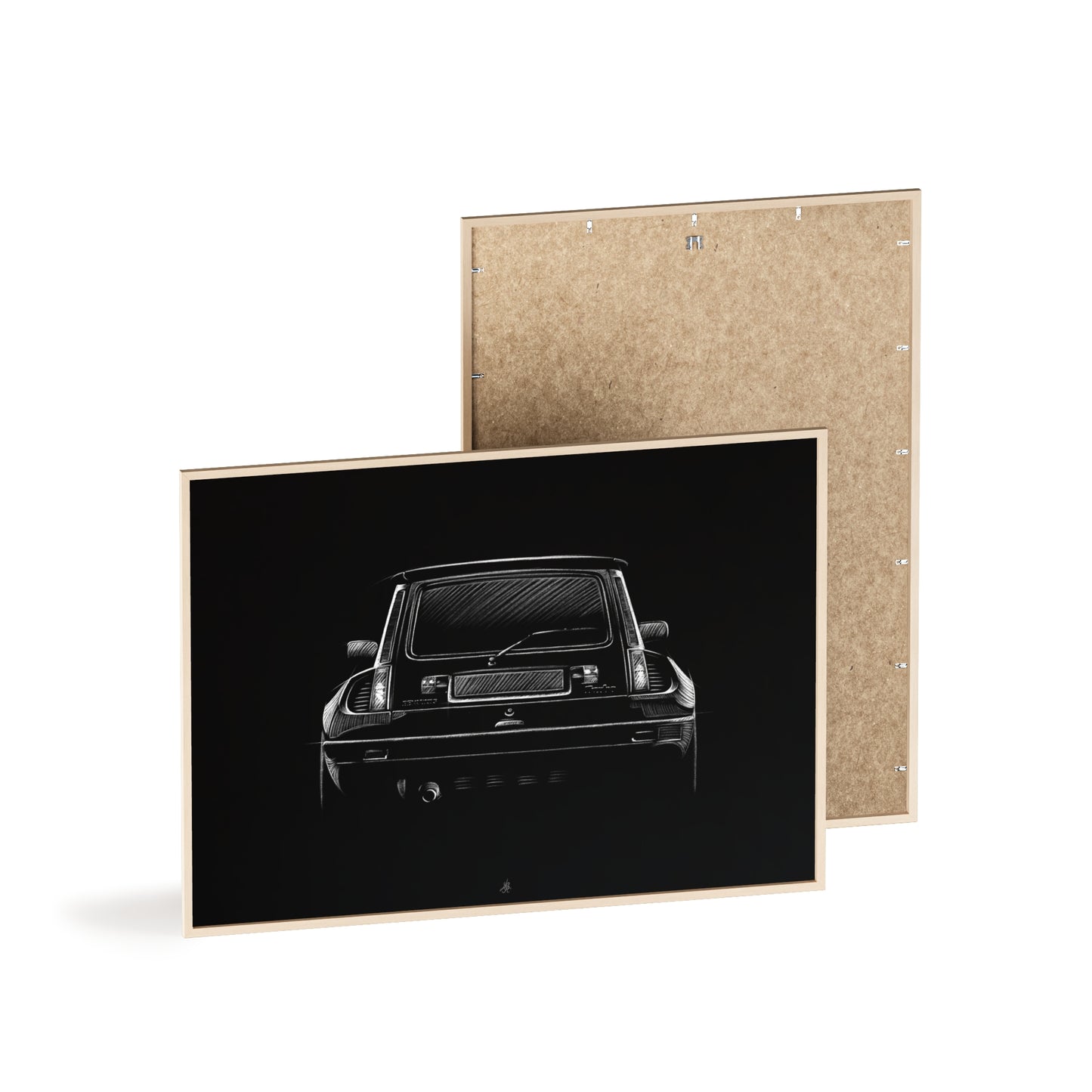 Dessin Encadré Renault 5 Turbo, décoration gti