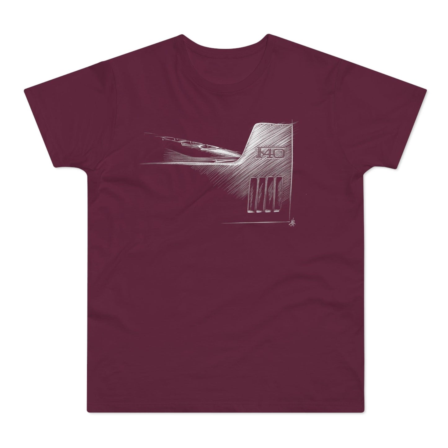 T-shirt Ferrari F40, unisexe-LE CADEAU AUTOMOBILE