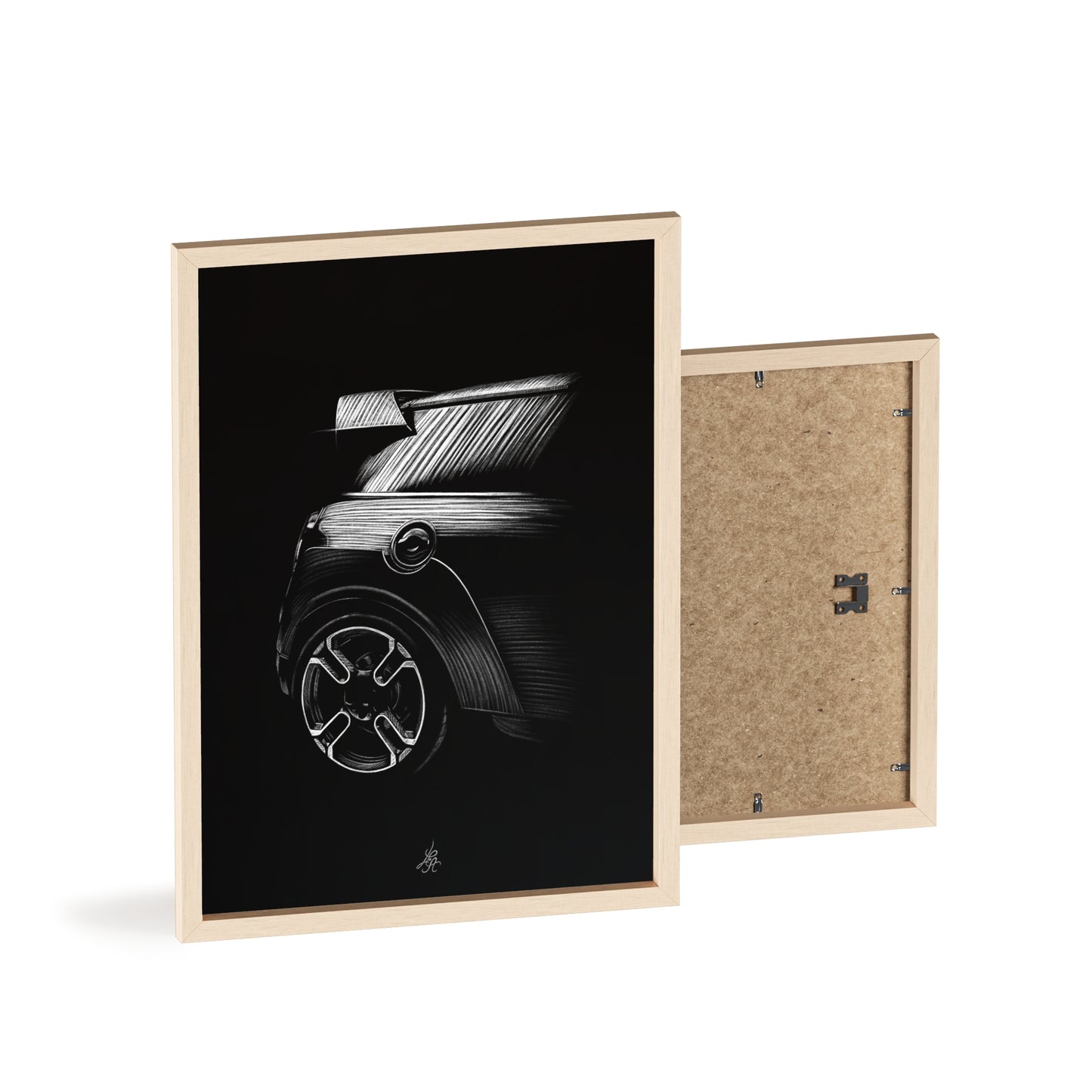 Dessin Encadré Mini GP, décoration rallye