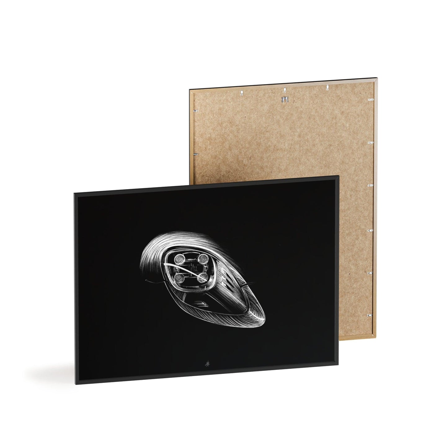 Dessin Encadré Porsche 918, Spyder, décoration hypercar-LE CADEAU AUTOMOBILE
