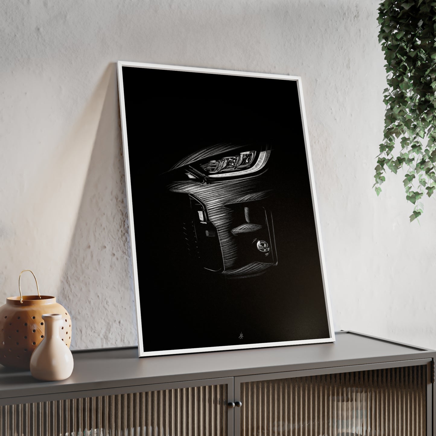 Dessin Encadré Toyota Yaris GR, décoration rallye