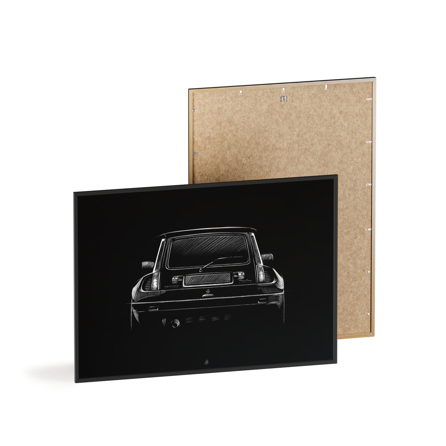 Dessin Encadré Renault 5 Turbo, décoration gti
