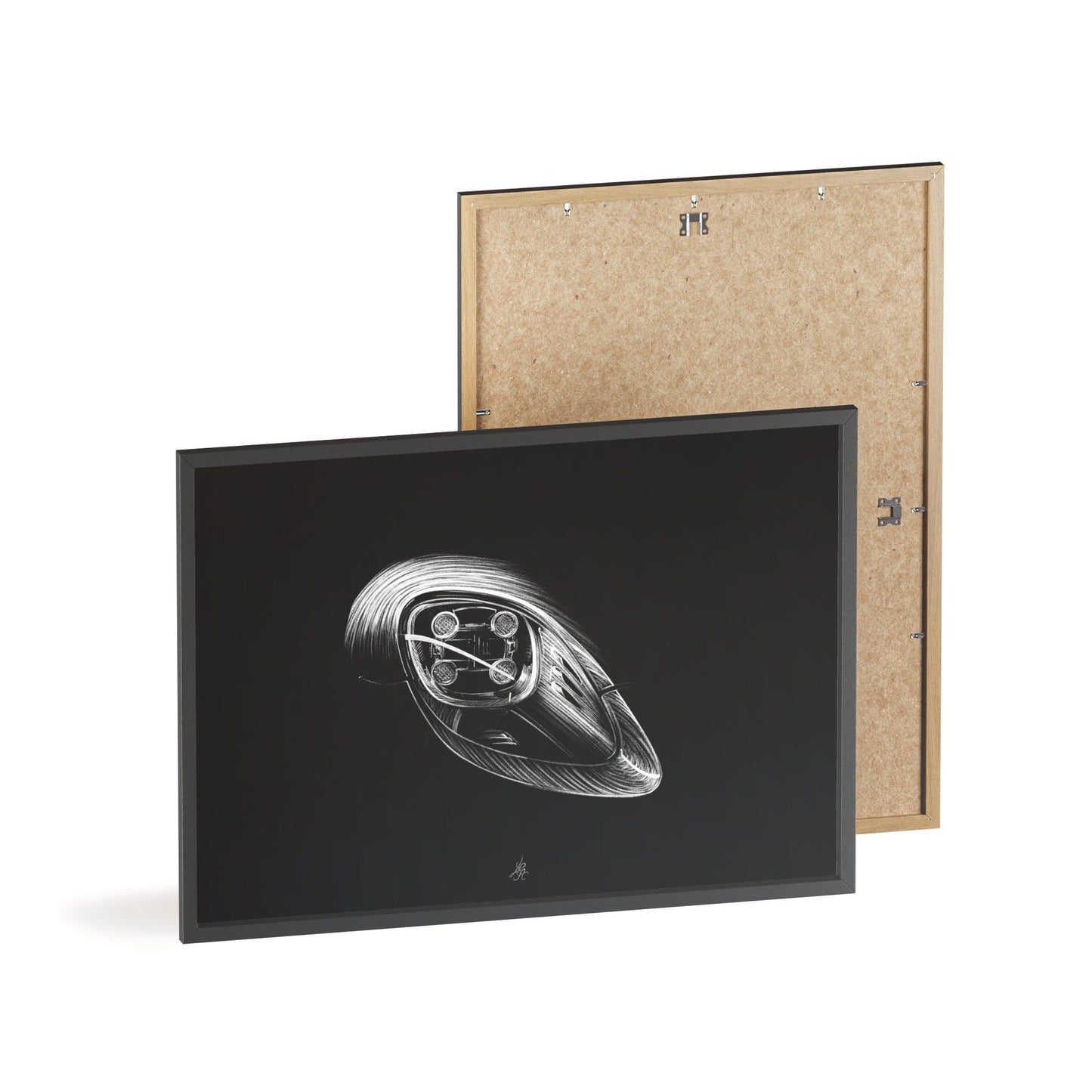 Dessin Encadré Porsche 918, Spyder, décoration hypercar-LE CADEAU AUTOMOBILE