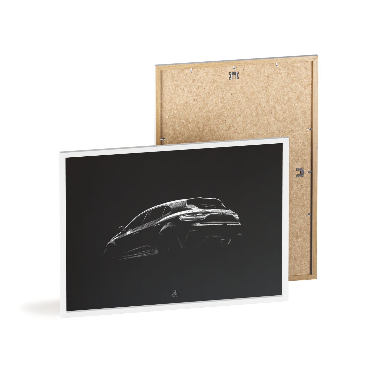 Dessin Encadré Renault Megane 4 RS, décoration gti