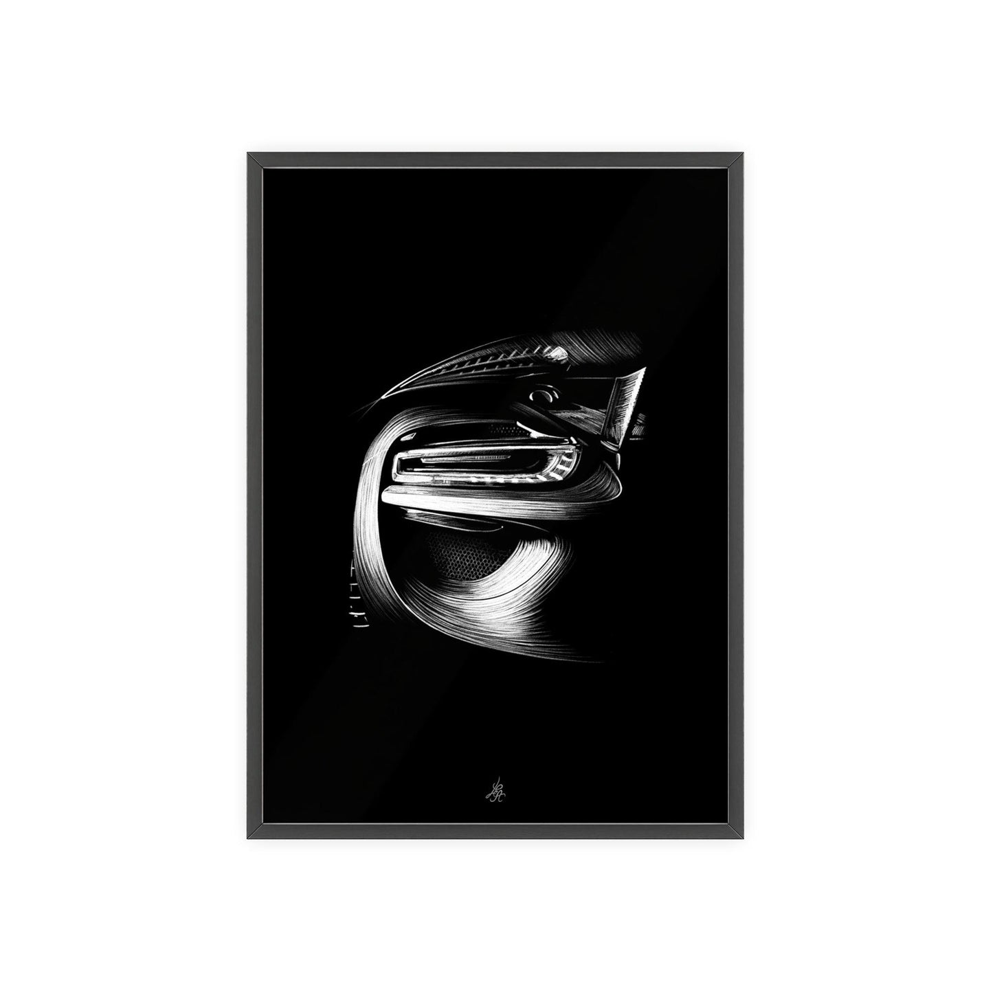 Dessin Encadré Porsche, 918, Weissach, décoration hypercar-LE CADEAU AUTOMOBILE