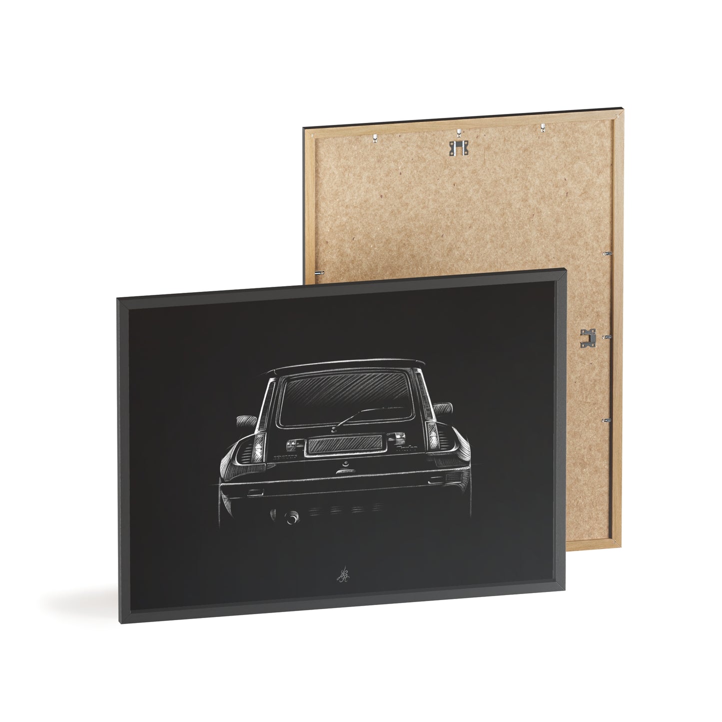 Dessin Encadré Renault 5 Turbo, décoration gti