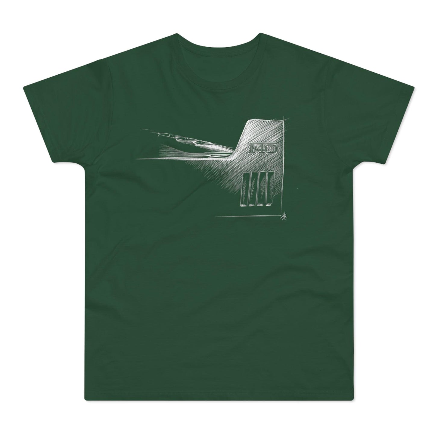 T-shirt Ferrari F40, unisexe-LE CADEAU AUTOMOBILE