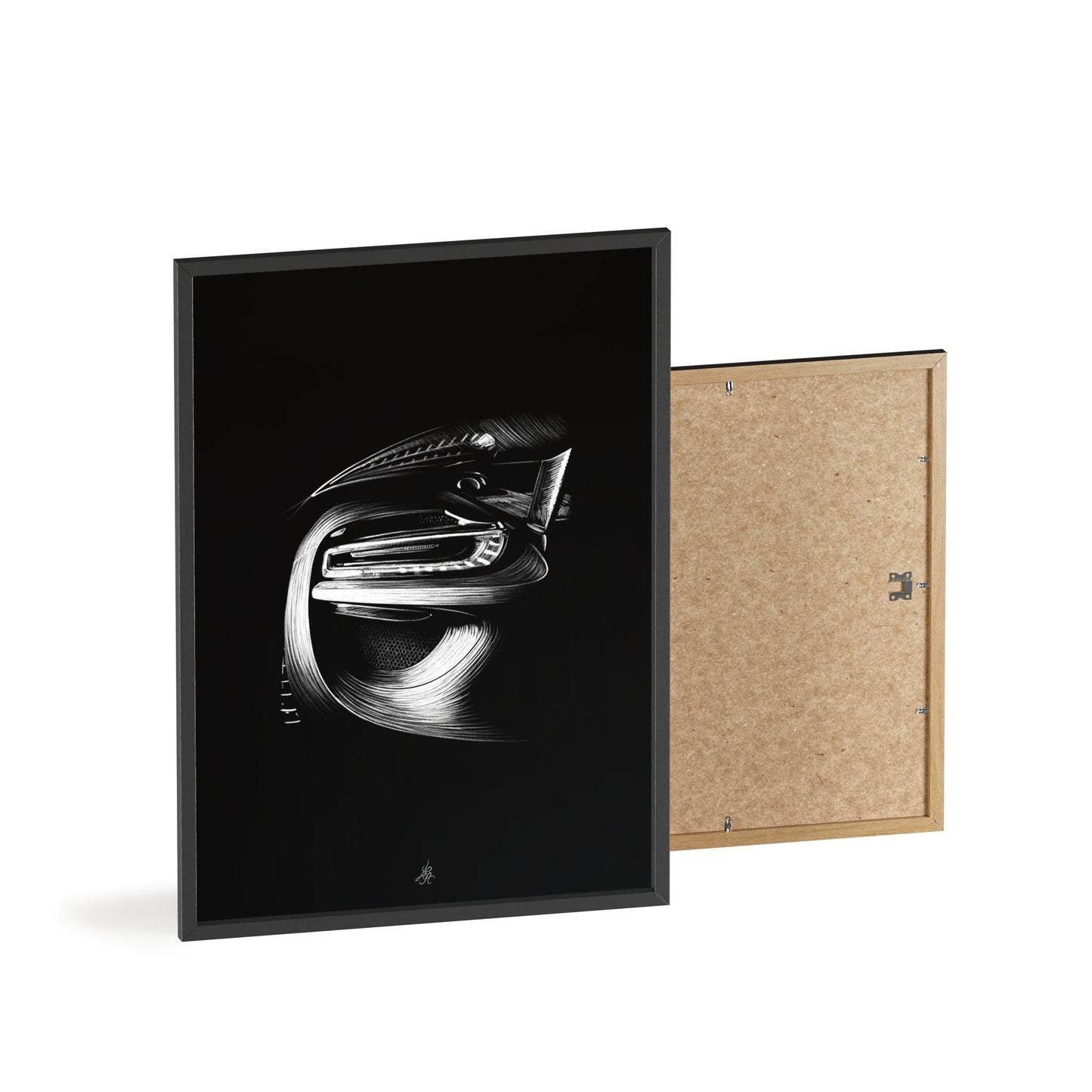 Dessin Encadré Porsche, 918, Weissach, décoration hypercar-LE CADEAU AUTOMOBILE