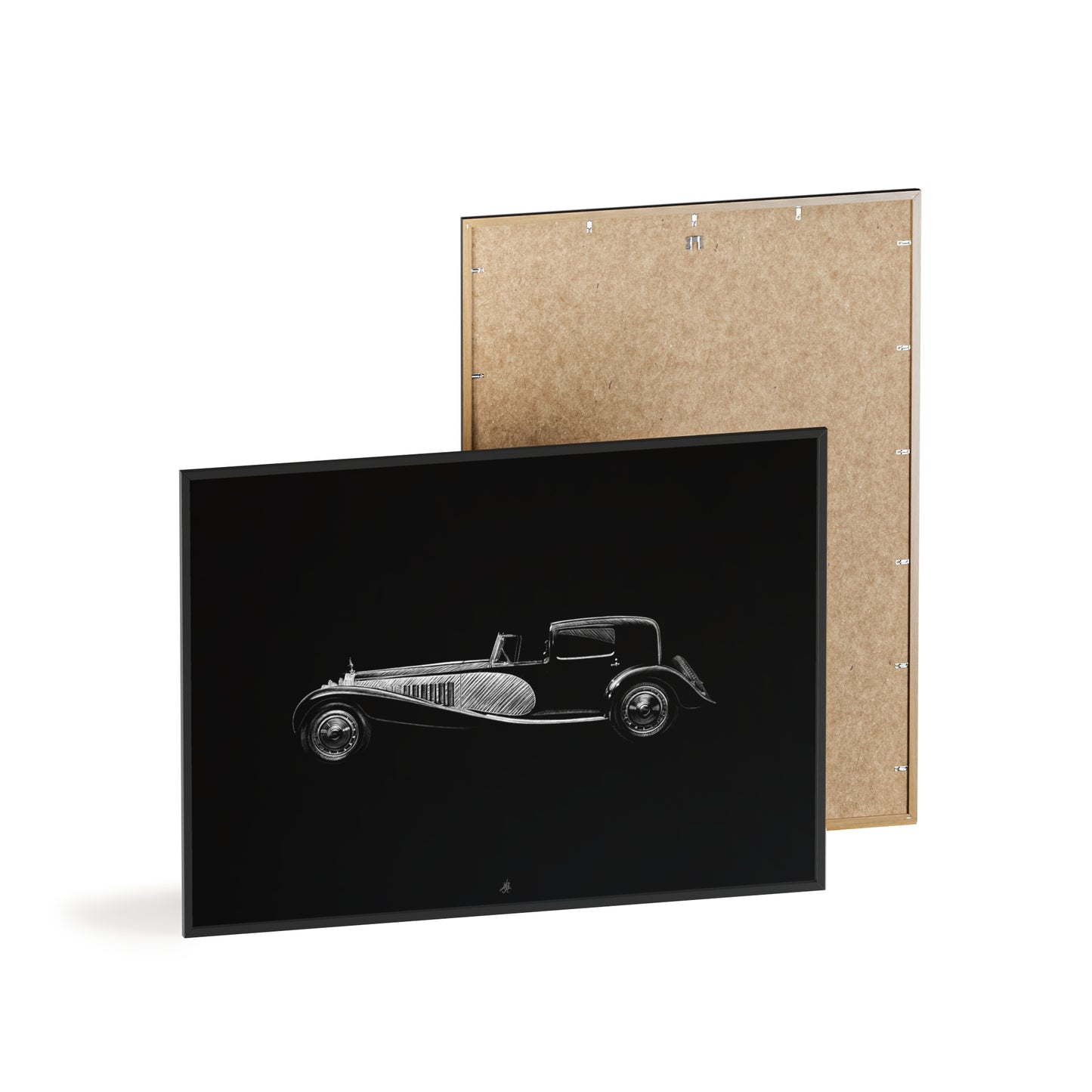 Dessin Encadré Bugatti Royale, décoration classique