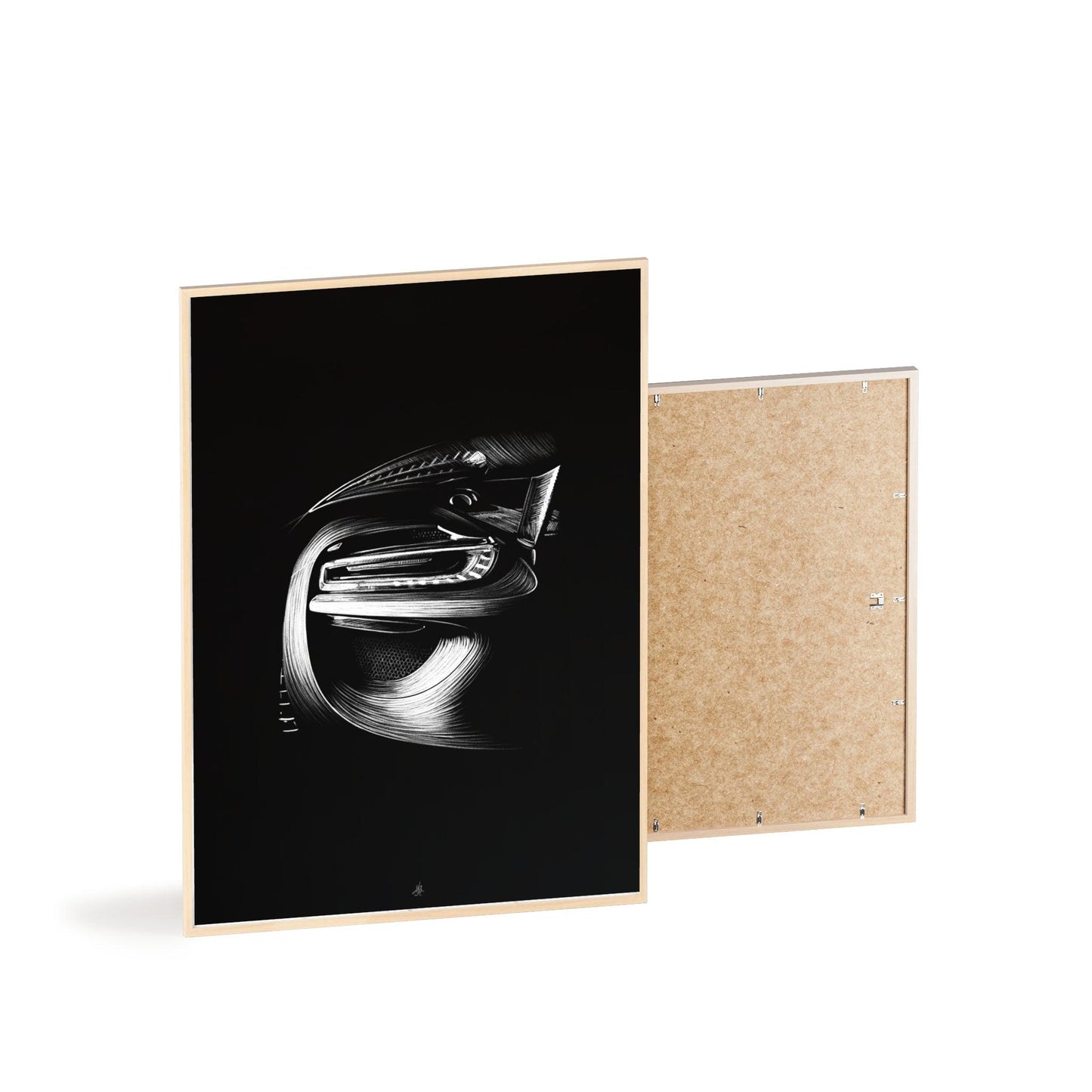 Dessin Encadré Porsche, 918, Weissach, décoration hypercar-LE CADEAU AUTOMOBILE