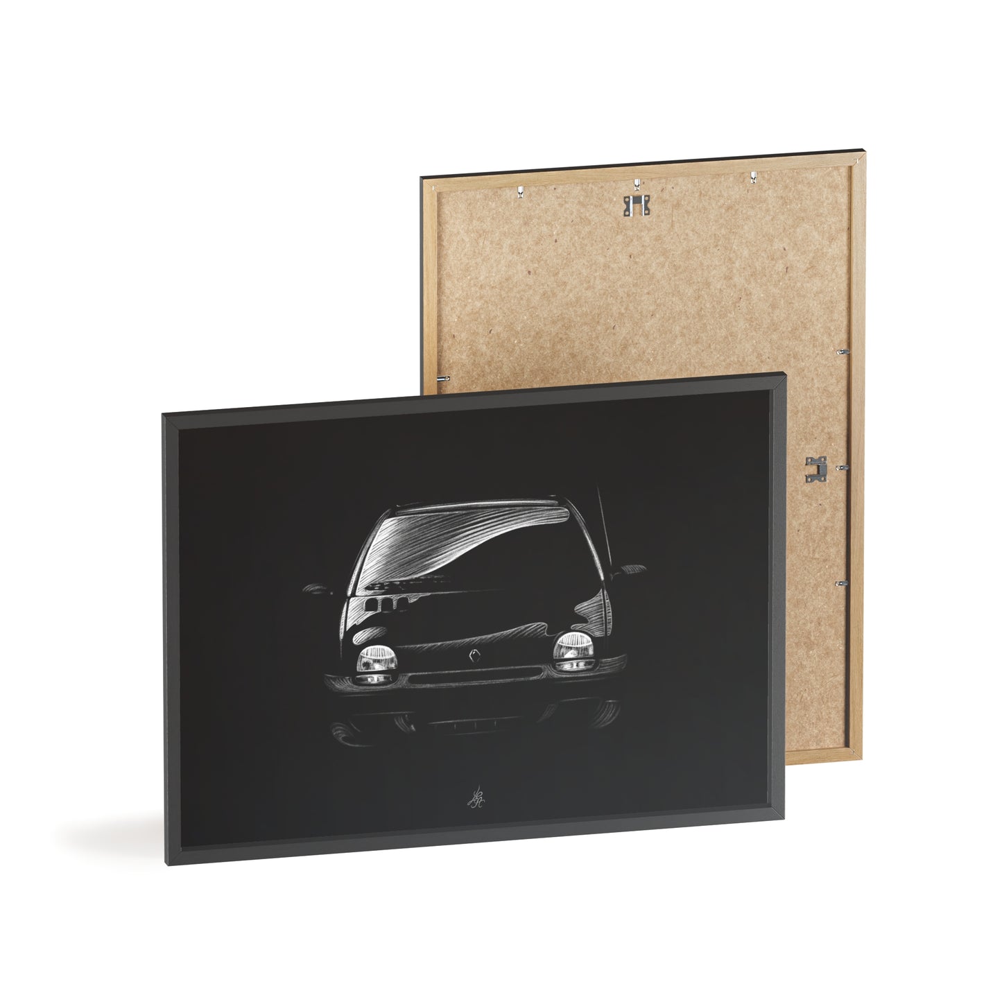 Dessin Encadré Renault Twingo, décoration 2000s