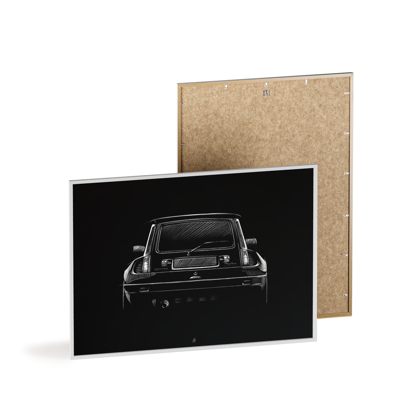 Dessin Encadré Renault 5 Turbo, décoration gti