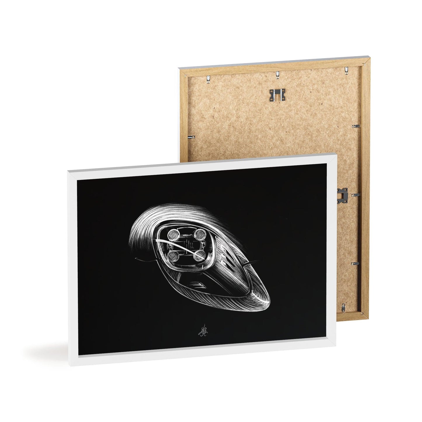 Dessin Encadré Porsche 918, Spyder, décoration hypercar-LE CADEAU AUTOMOBILE