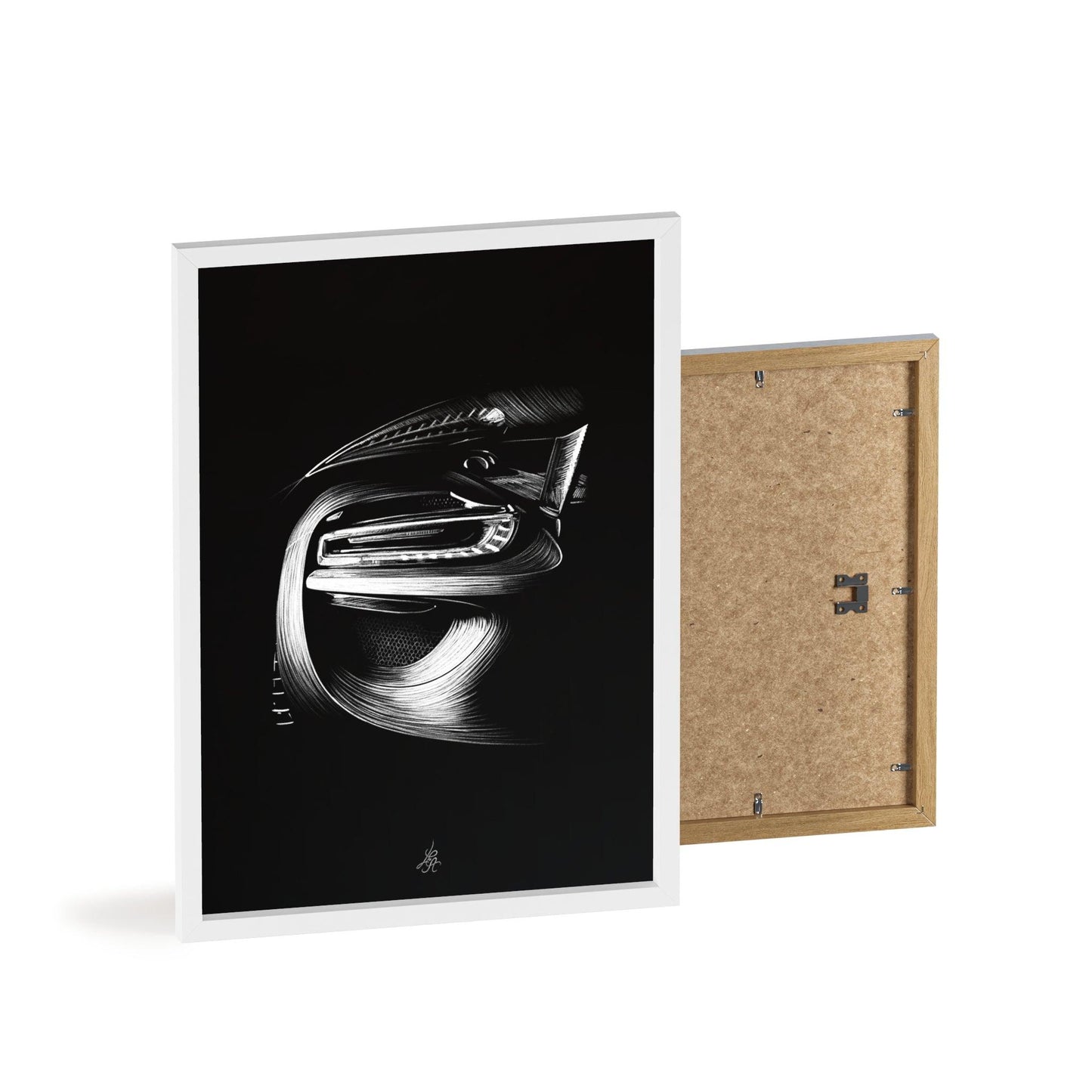 Dessin Encadré Porsche, 918, Weissach, décoration hypercar-LE CADEAU AUTOMOBILE
