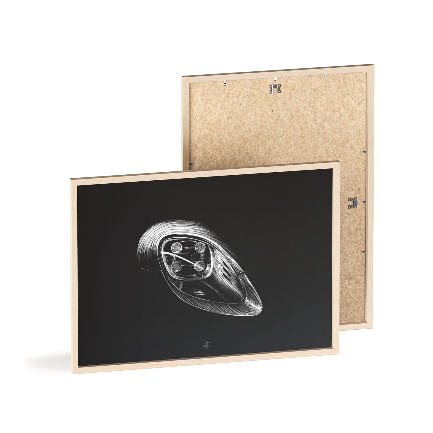 Dessin Encadré Porsche 918, Spyder, décoration hypercar-LE CADEAU AUTOMOBILE