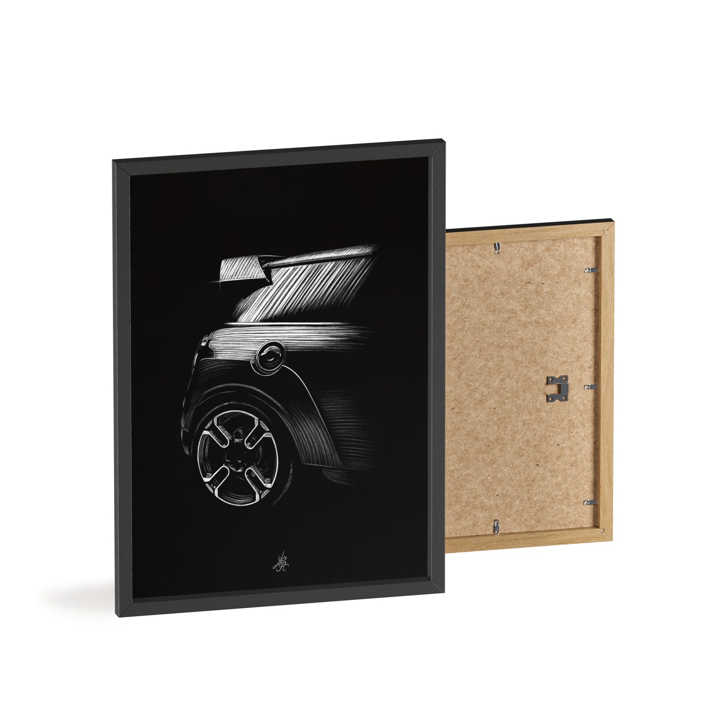 Dessin Encadré Mini GP, décoration rallye