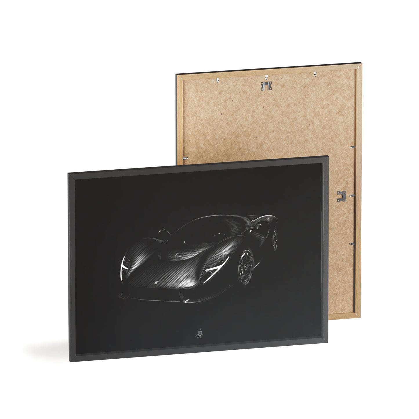 Dessin Encadré Detomaso P72, décoration supercar