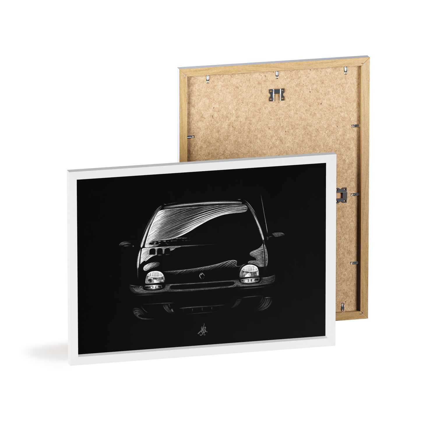 Dessin Encadré Renault Twingo, décoration 2000s