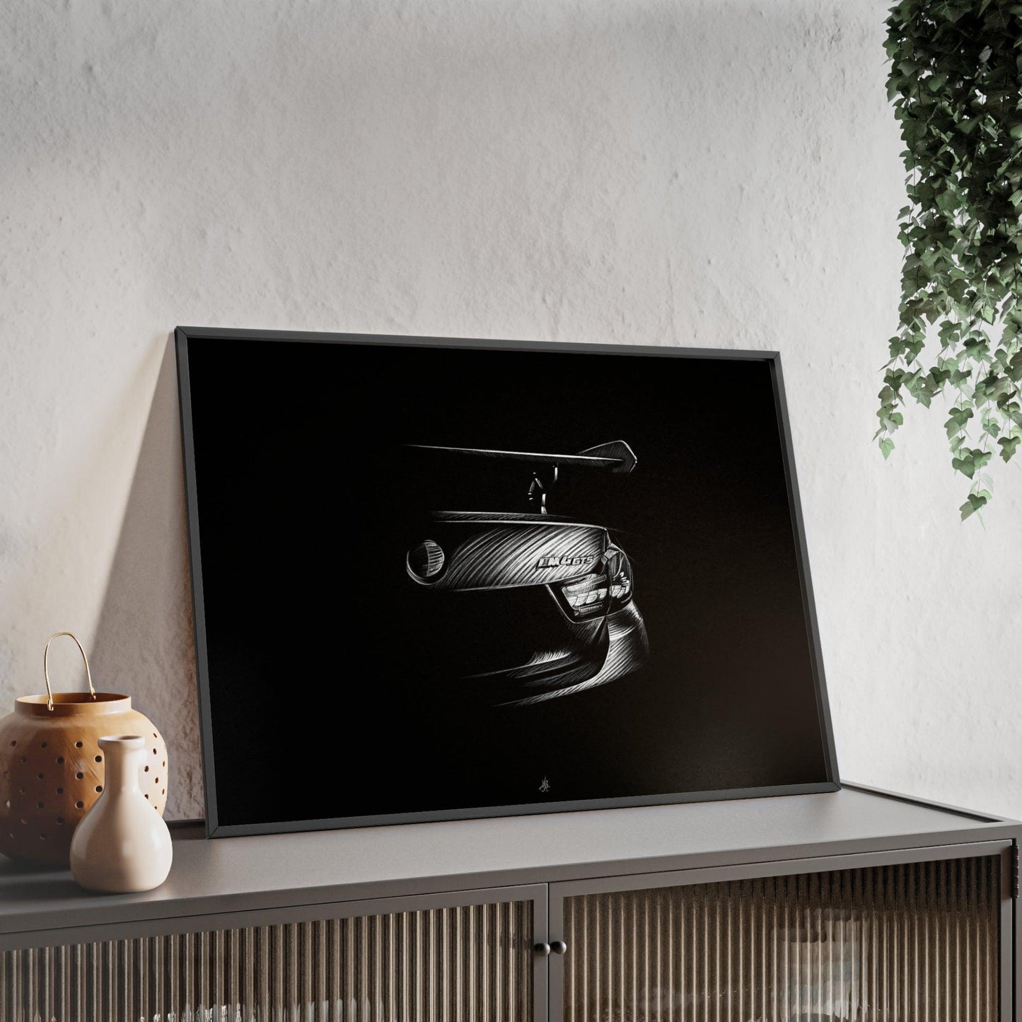 Dessin Encadré BMW, M4 GTS, décoration automobile-LE CADEAU AUTOMOBILE