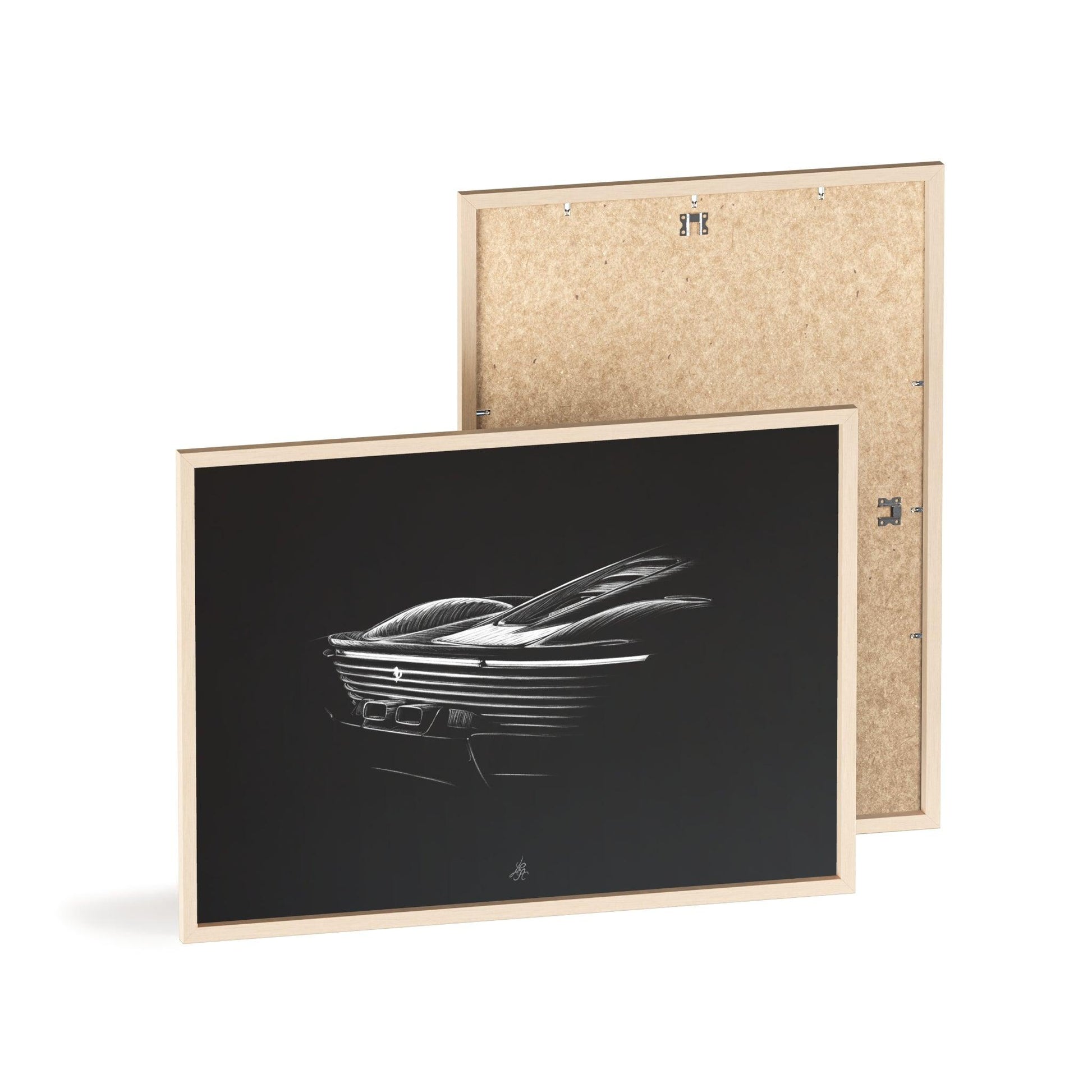 Dessin Encadré Ferrari, SP3, Daytona, décoration supercar-LE CADEAU AUTOMOBILE