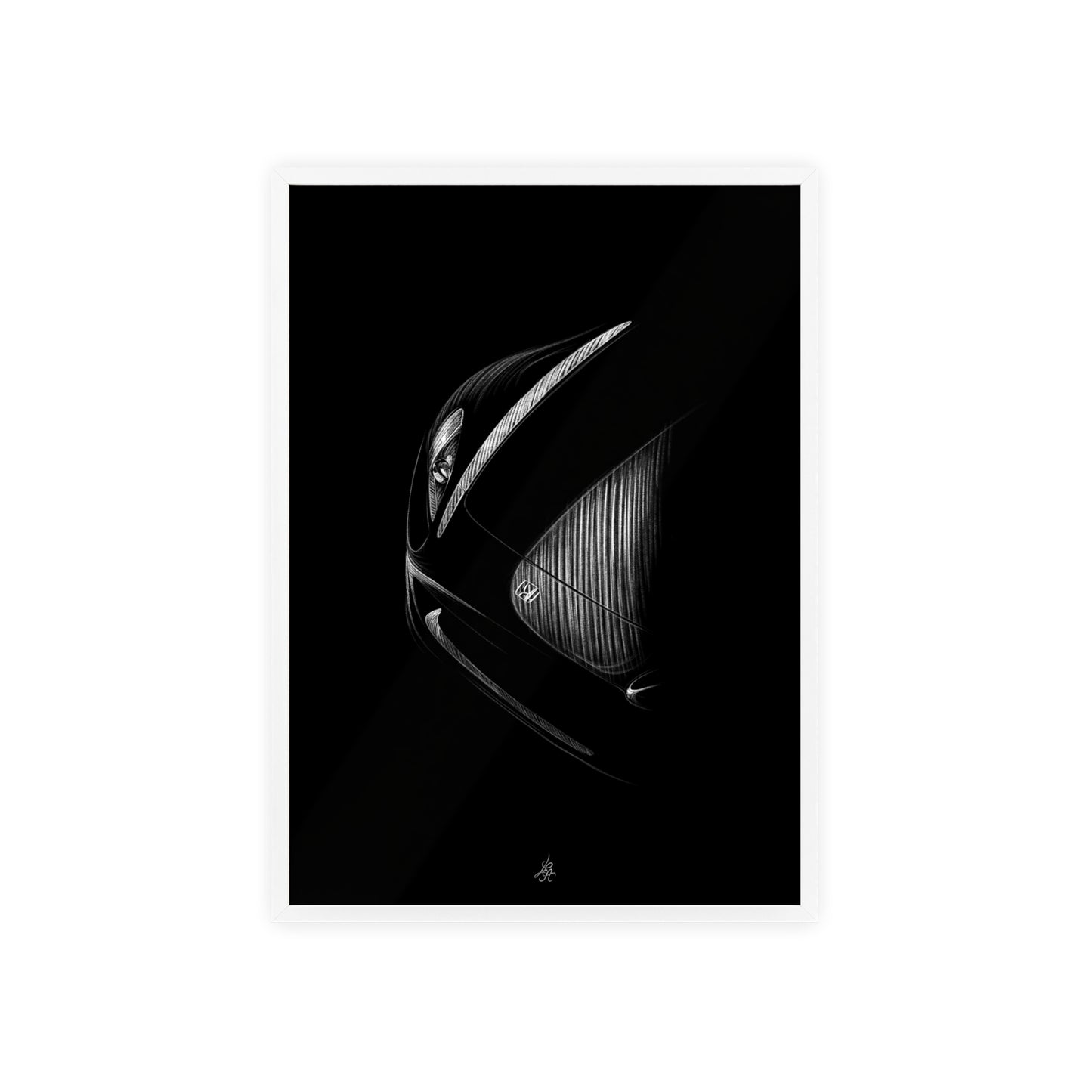 Dessin Encadré Honda S2000, décoration jdm
