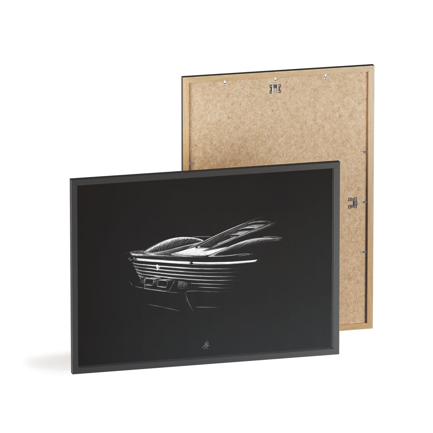 Dessin Encadré Ferrari, SP3, Daytona, décoration supercar-LE CADEAU AUTOMOBILE