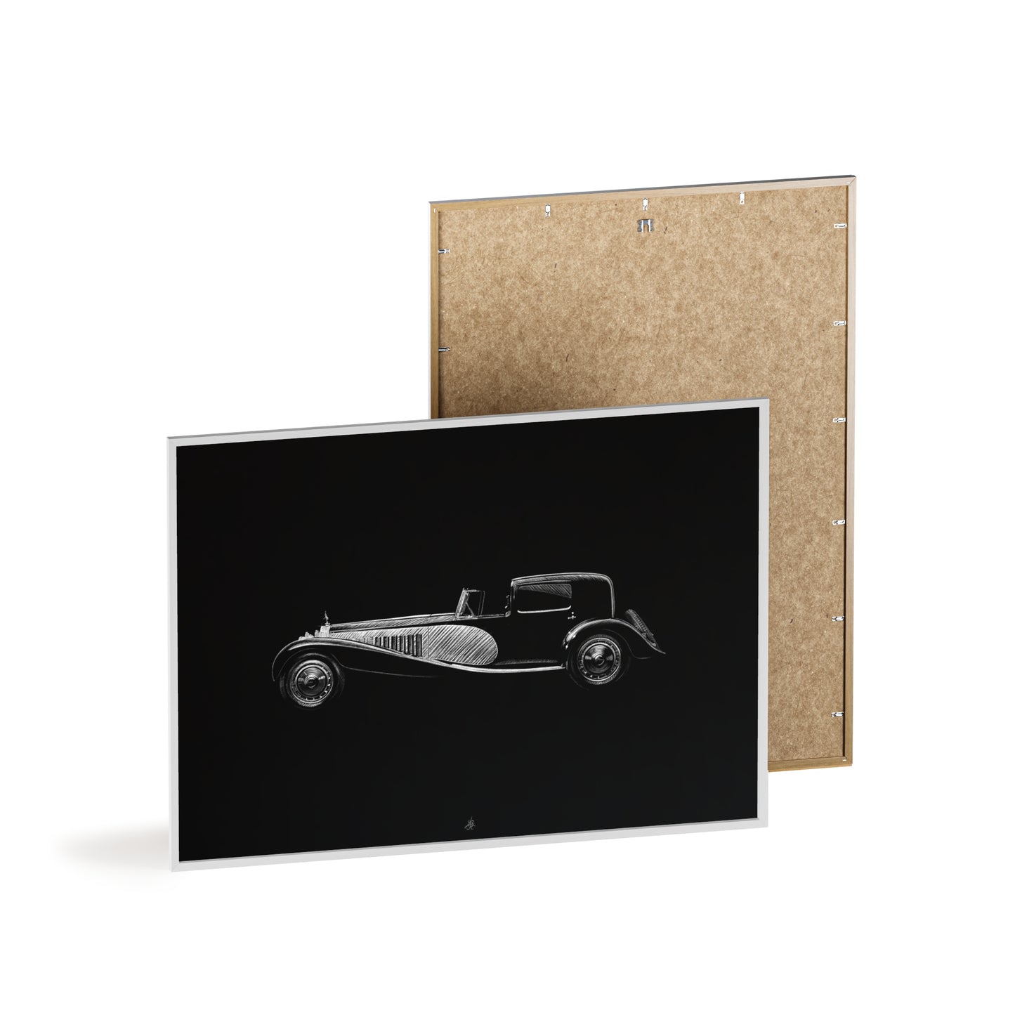 Dessin Encadré Bugatti Royale, décoration classique